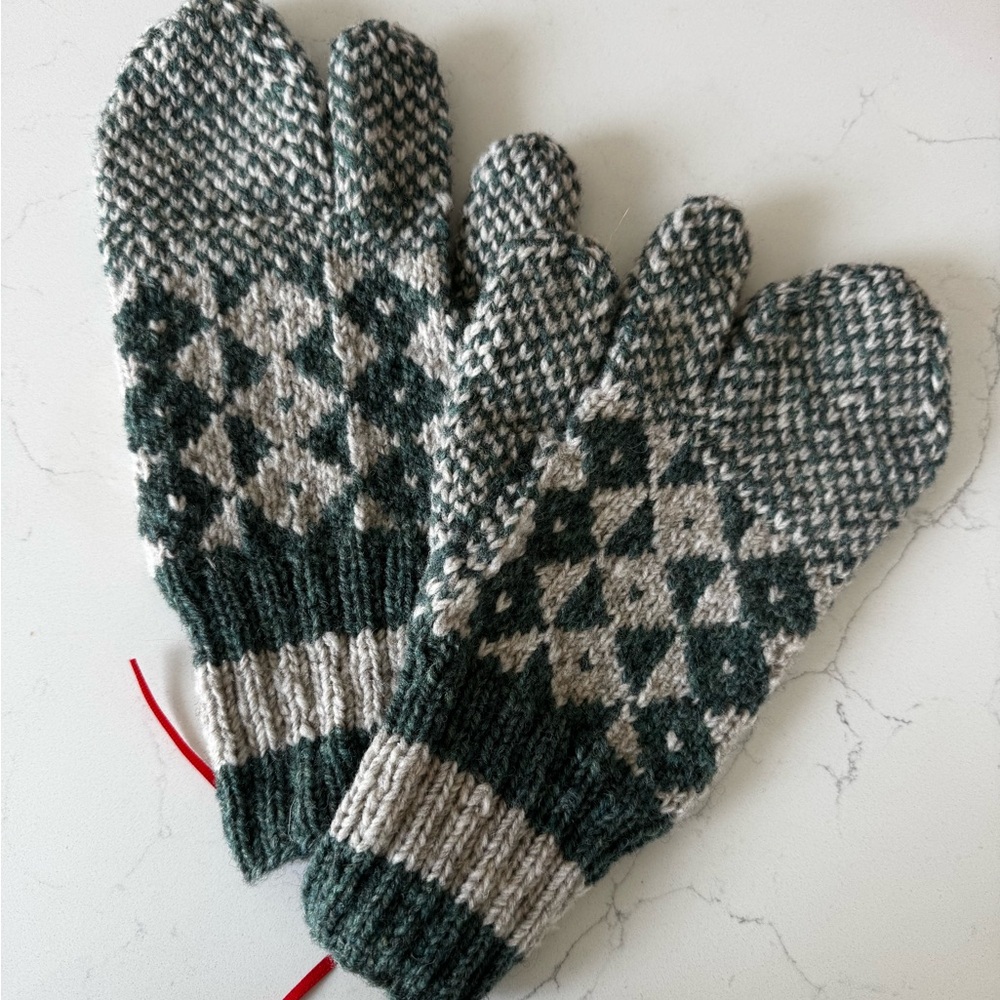 Hand knit Trigger Finger Mittens